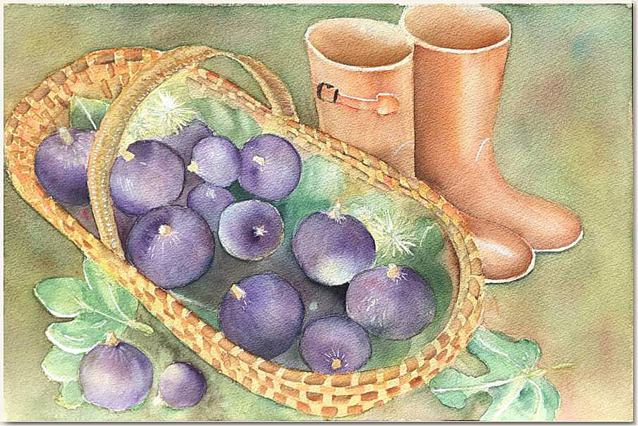 Aquarelle originale : Après la récolte, Clairanne Filaudeau, aquarelliste